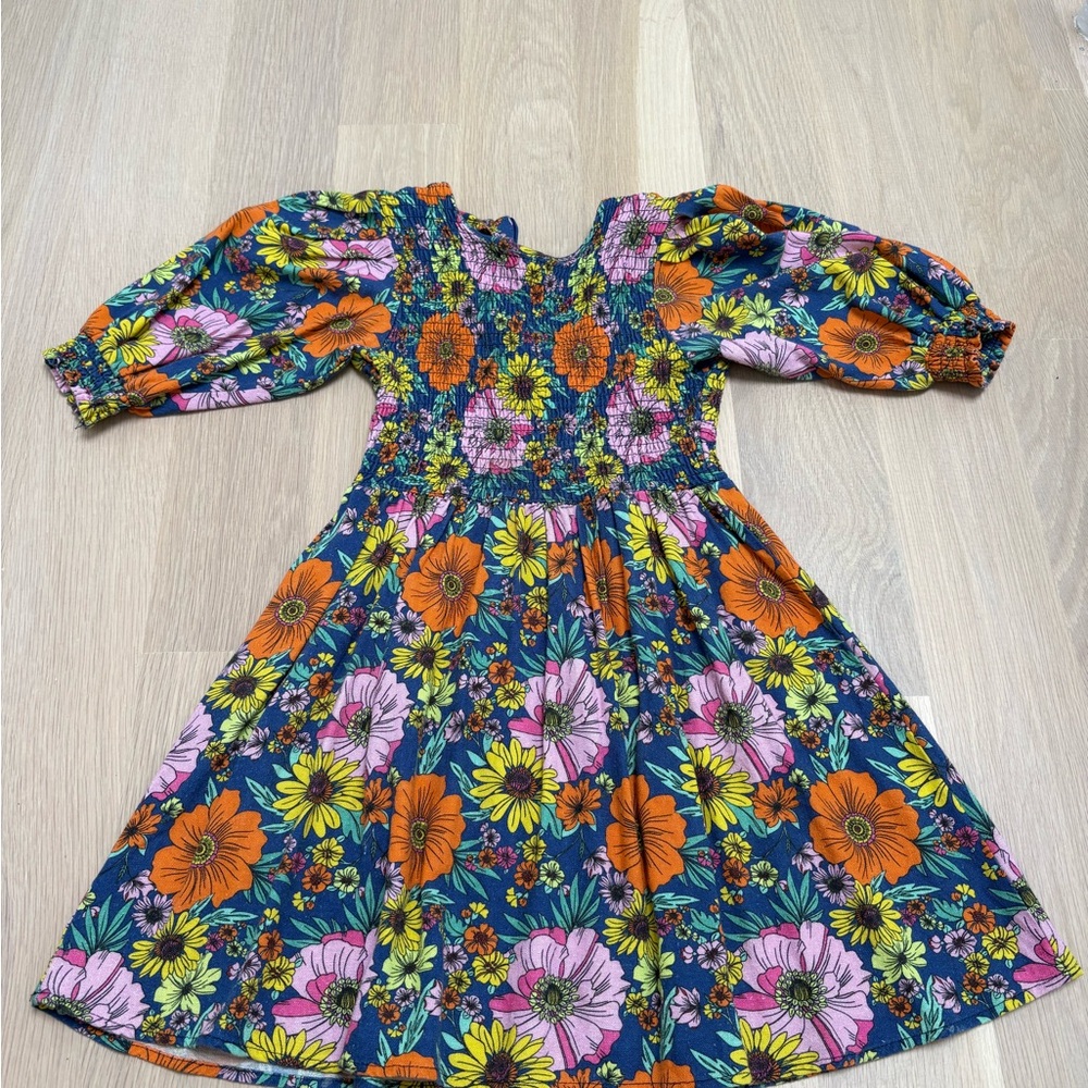 Rebels Floral Kids Dress, 7Y